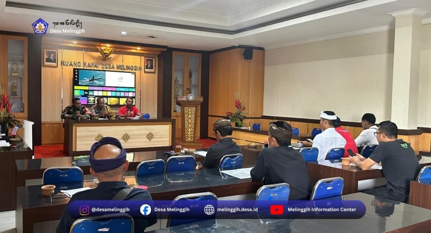 Tingkatkan Sinergitas, Desa Melinggih Gelar Rapat Koordinasi Pengamanan Perayaan Hari Raya Nyepi Caka 1948